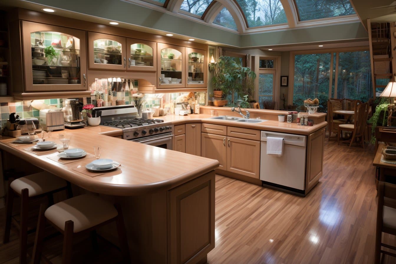 aménager une cuisine en u dans un petit espace, cuisines, idées, espaces