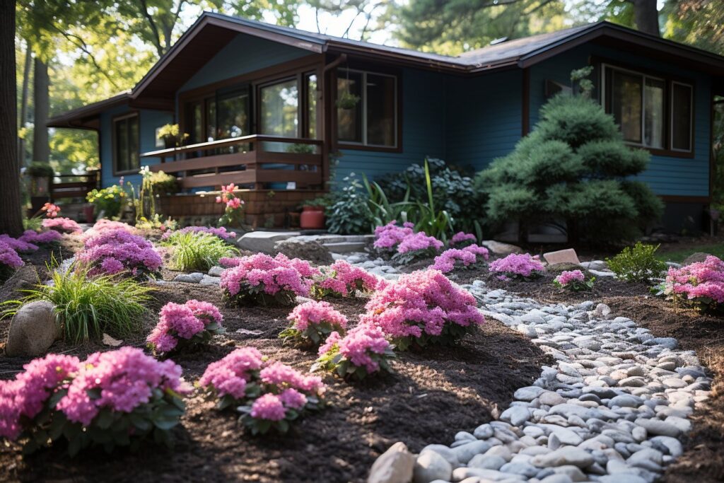 astuces et inspirations pour l'aménagement d'un parterre devant la maison