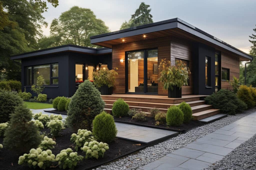 façade maison blanc et gris anthracite&nbsp;: une combinaison intemporelle