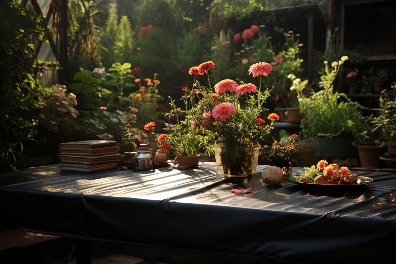 la bâche noire de jardin : un allié contre les mauvaises herbes
