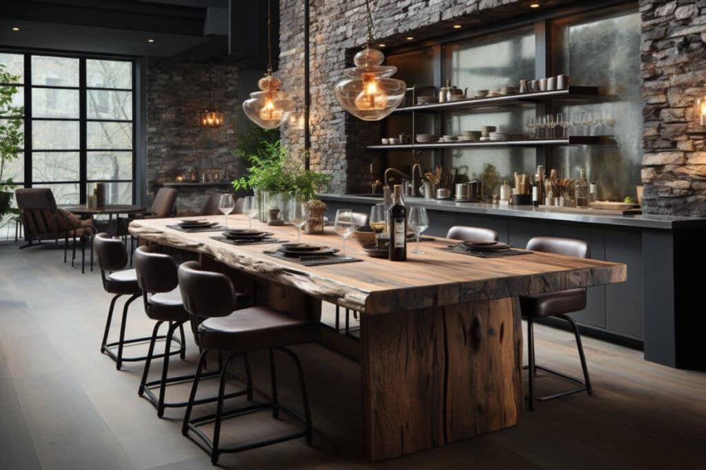 la cuisine au style industriel un melange dauthenticite et de modernite