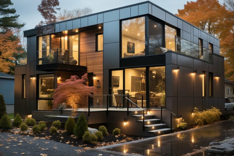 La façade maison gris perle : un choix tendance et élégant