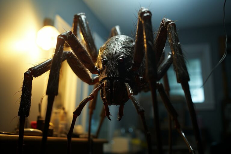 La grosse araignée noire : un habitant effrayant de nos maisons