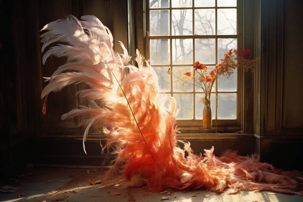 la mysterieuse apparition dune plume a linterieur de la maison quelle signification