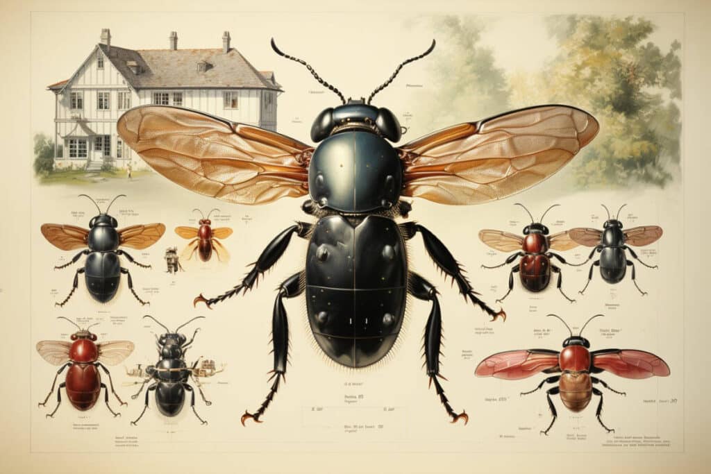 les insectes noirs à la maison : comment les identifier et les éliminer