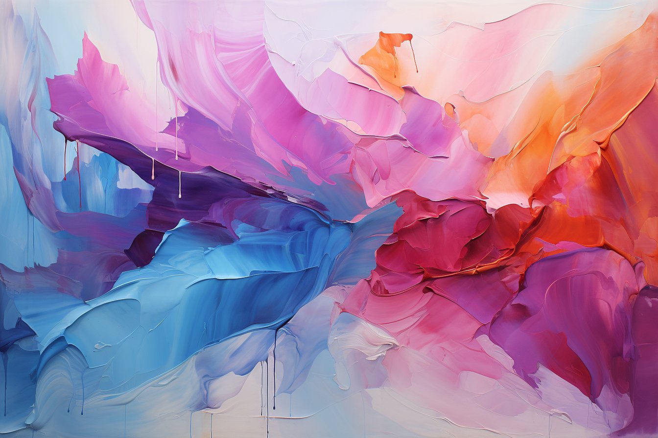 les peintures contemporaines un kaleidoscope demotions et de couleurs