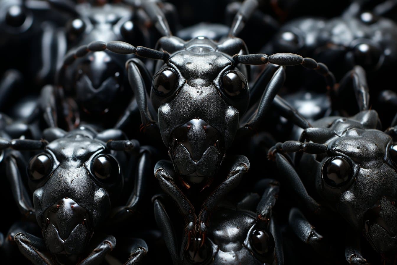 les petits insectes noirs et blancs qui envahissent nos maisons