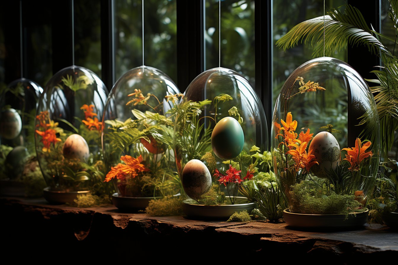 transformez votre jardin avec des œufs suspendus