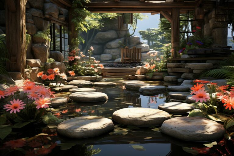 Un oasis de détente avec les pierres de jardin