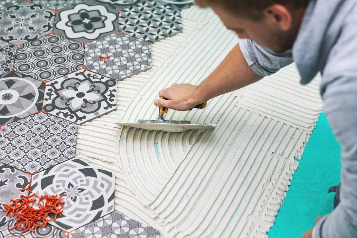 Carrelage hexagonal pour la cuisine