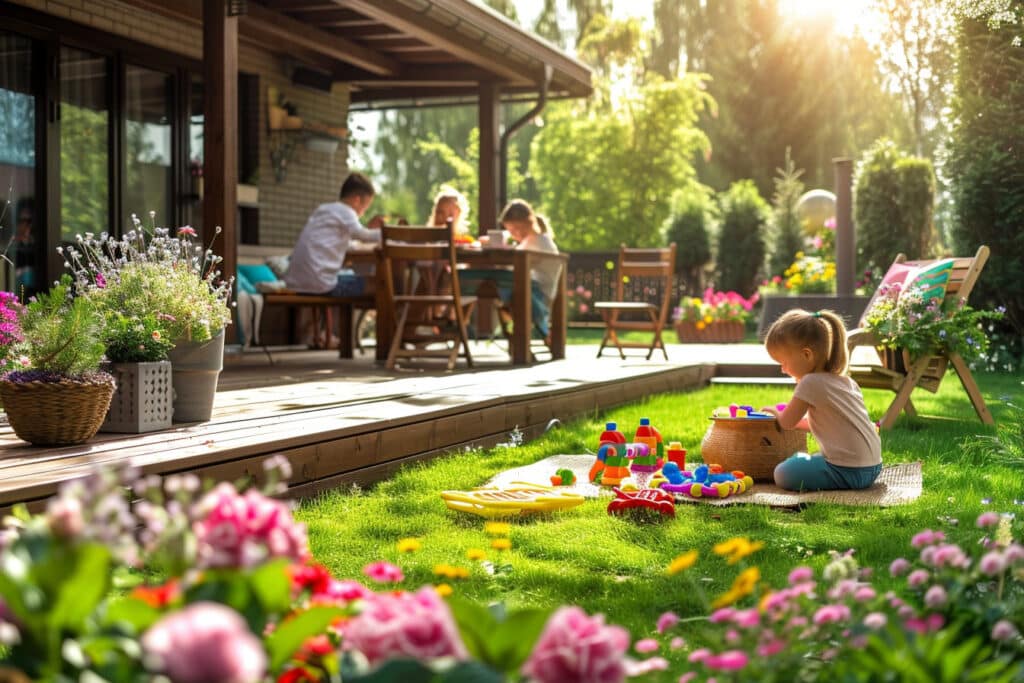 Créer un espace extérieur convivial pour petits et grands