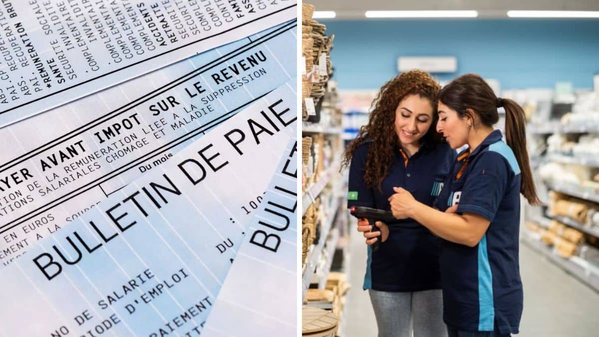 je suis employé chez action, voici le montant de mon salaire mensuel