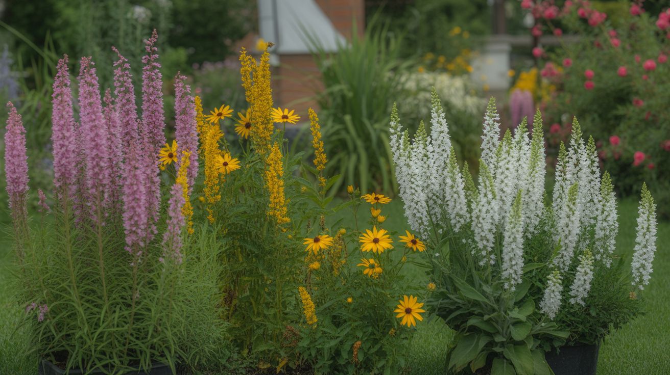 jardin estivale fleurs coloryes