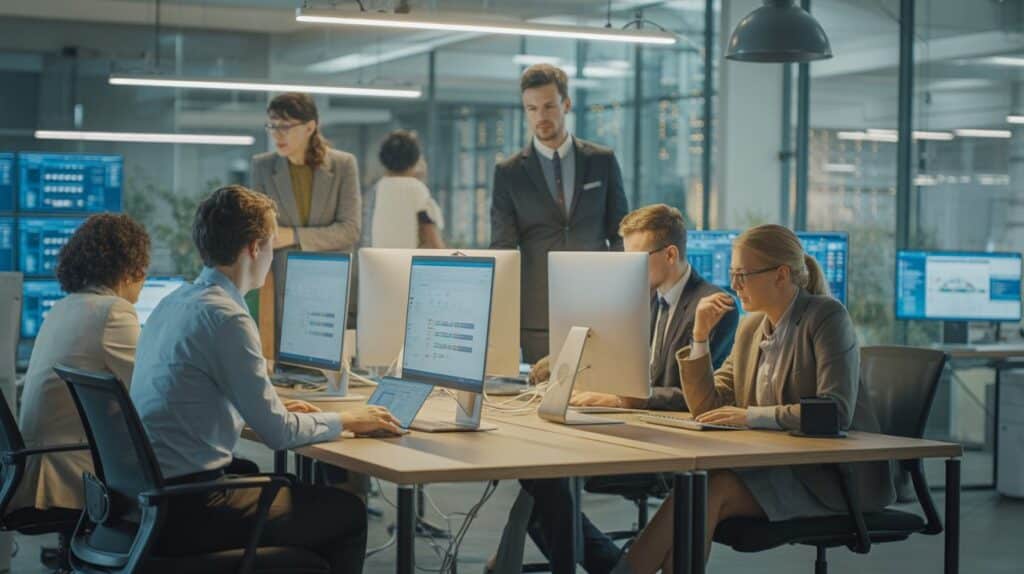 bureau moderne collaboration automation