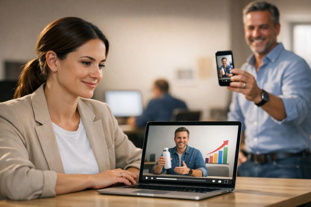 video marketing pour clients en ligne